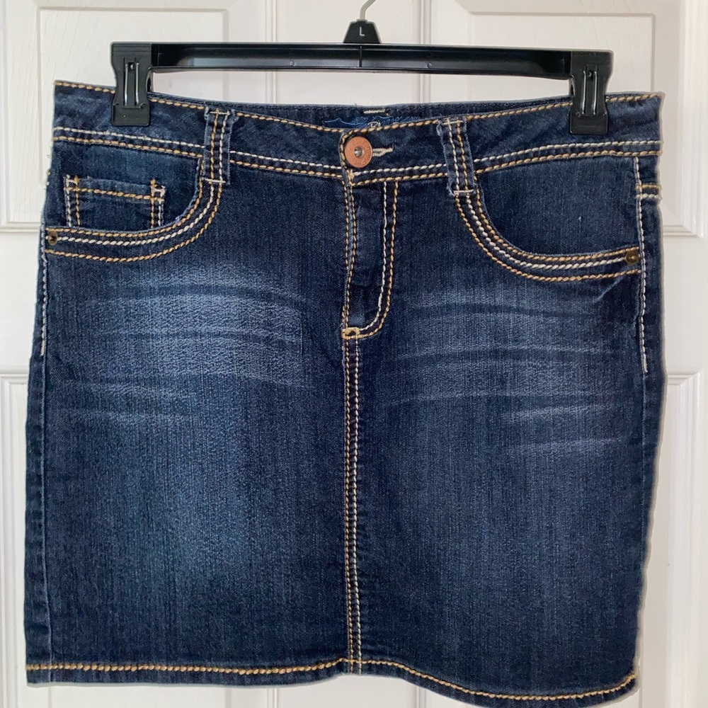 Blue Epic Denim Mini Skirt